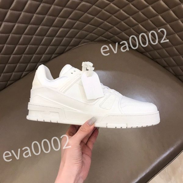 

2023 luxurys sneakers shoes runner trainer casual shoes women platform lateral greca print lace up leather fashion outdoor desginer mens tri, Black