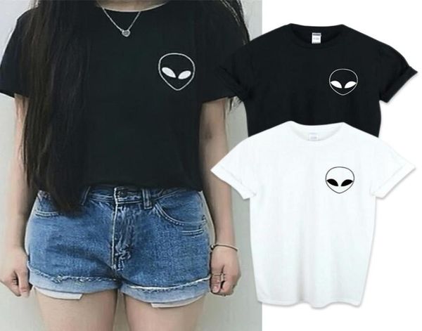 

new fashion embroidery tee shirt aliens t shirt women short sleeve comfortable female students tshirts xs4xl1725799, White
