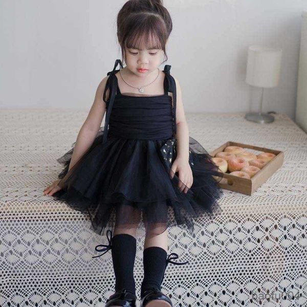 

girl's dresses gaun putri selempang anak perempuan renda gaun jala lembut atasan tabung bayi baru musim panas gaun busur manik-manik un, Red;yellow