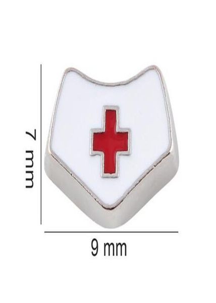 

20pcslot nurse hat diy alloy floating locket charms fit for glass memory magnetic locket pendant6569764, Bronze;silver