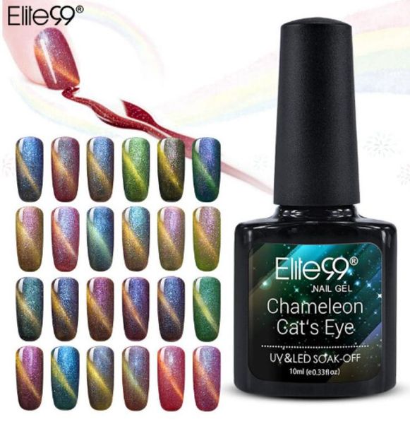 

elite99 chameleon cat eye gel nail 3d magnetic gel nail polishes 24 colors glitter gel varnish soak off uv gellacquer5985887, Red;pink