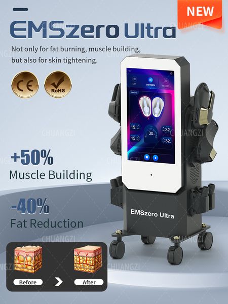 

2023 newly upgraded emszero non-invasive body shaping machine 14 tesla 5 handle electromagnetic muscle training fat reduction machine
