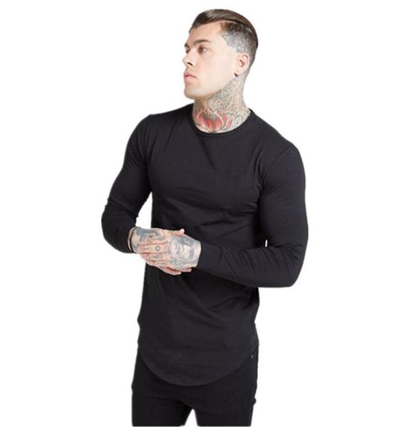 

ss t shirts men siksilk long sleeve t shirt men autumn sweatshirts hip hop streetwear tshirt silk sweatshirt6240814, White;black