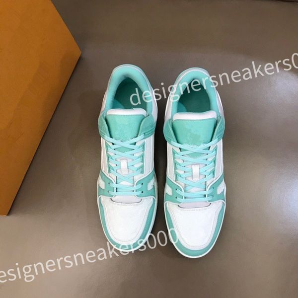 

luxury designer skate sneaker virgil casual shoes calfskin leather abloh black white blue leather overlays rd0804