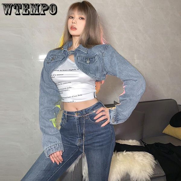 

womens jackets denim jacket short retro design clothing jean drop 230808, Black;brown