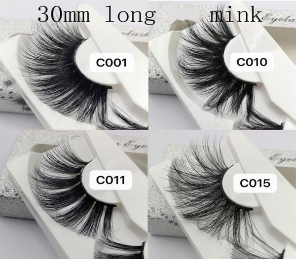

30mm lashes 100 soft mink hair false eyelashes wispy fluffy lashes eye makeup tools multilayers handmade3369992