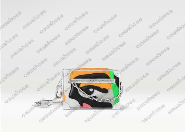 

mini soft trunk fall-winter 2023 show eye doodle m23144 women designers messenger monograms bags luxurys mens trunk shoulder handbags cross
