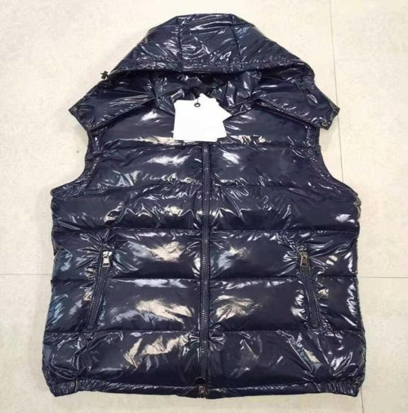

men jacket vests down coat hooded luminous waterproof for men and women windbreaker hoodie jacket thick2421374, Black