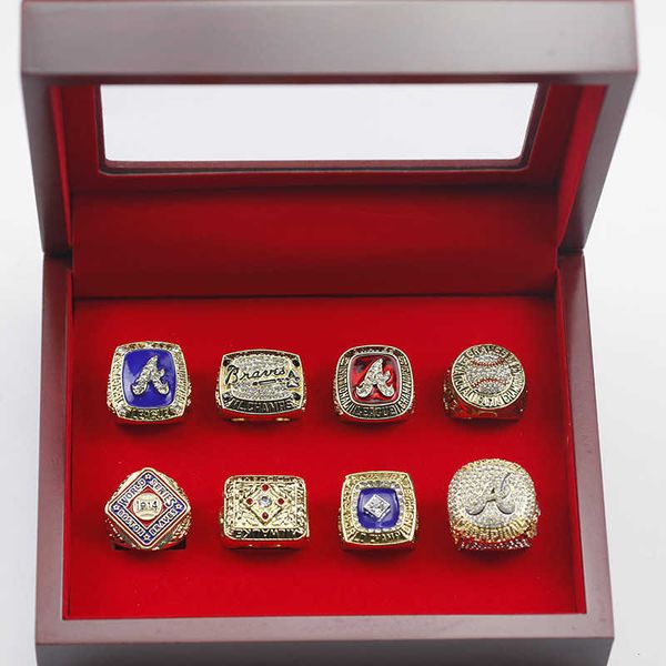 

2022 atlanta warriors mlb championship ring 8 piece set, Silver