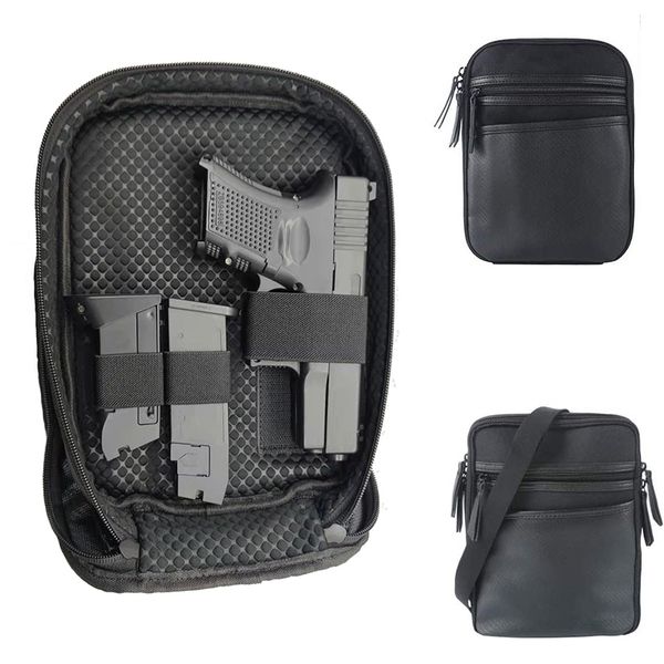 

day packs tactical concealed gun carry bag pistol handgun pouch double magazine holder shoulder waist fanny pack soft protection 230807