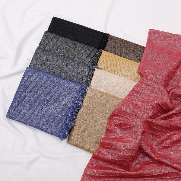 

pleated silk shining hijab scarf ramadan bandana islam turban solid color muslim shawls scarves headband hoofddoek abaya woman, Blue;gray