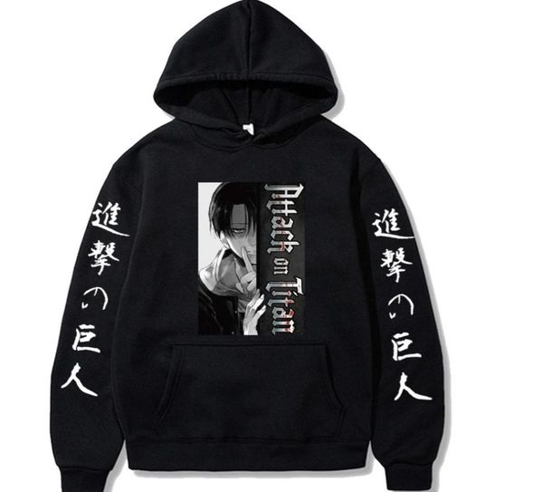 

attack on titan anime hoodie pullovers long sleeves vneck autumn x10216926794, Black