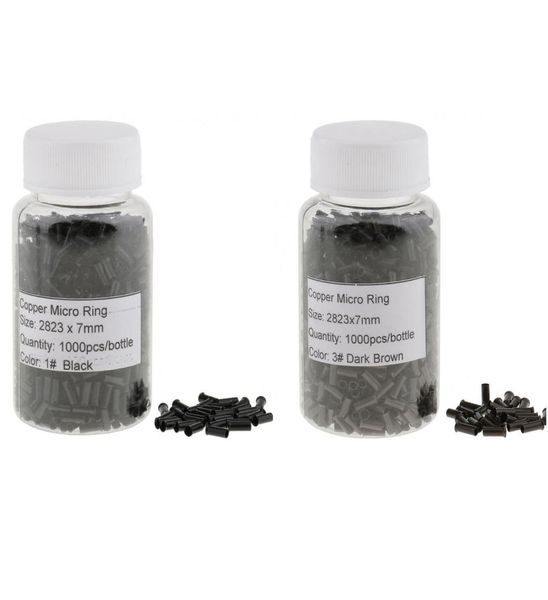 

lot 2000 pieces copper micro ring links tubes crimp bead for hair extensions5330931