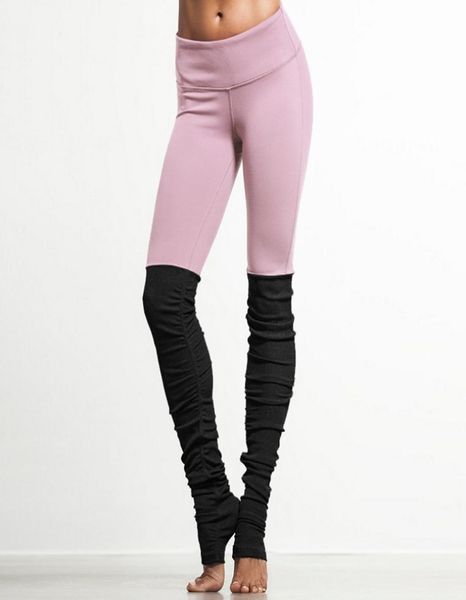 

women039s leggings whole 2021 candy color ribbed elastic waist band sportswear legging wicking quality outwear leggins wom8728332, Black