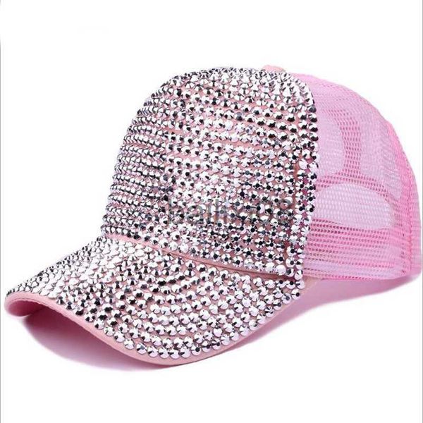 

ball caps 2019 luxury sequined rhinestone pearl cotton baseball cap for women ladies summer hat snapbk hip hop hats hat cap bone j230807, Blue;gray