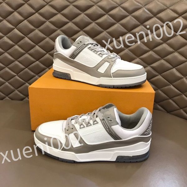

2023 new beverly shoes black embossed grained calf leather classics sneakers lightweight outsole mens youth fashion shoe rd0804