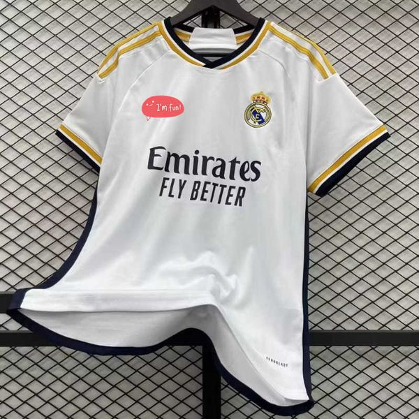 

2324 real madrid home football fan 10 modric 9 benzema 7 azar jersey thai edition