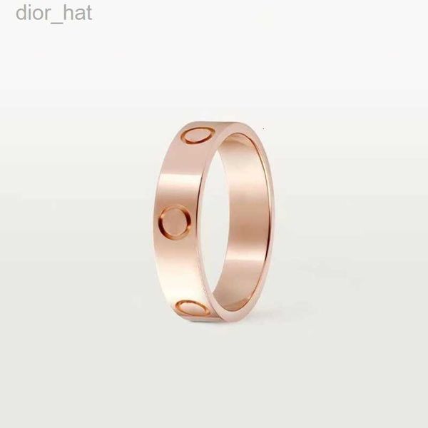 

classic love ring designer titanium steel luxury jewellery men and women couples wedding ring valentine's day gift never tarnish non-al, Silver