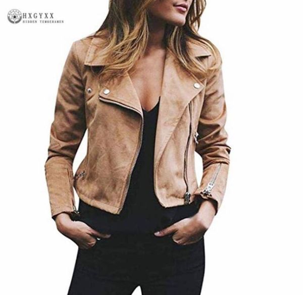 

new suede short jacket women clothes autumn streetwear long sleeve side zipper slim coat female casual outwear harajuku b2653212460, Black;brown