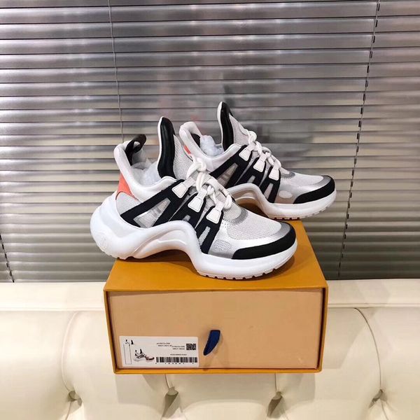 

luxury casual shoes designer triple white black sneakers leather trainer nylon printed platform men women trainers shoes 0807