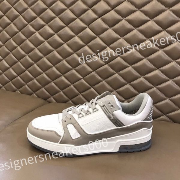 

new r skate sneaker virgil casual shoes calfskin leather abloh black white blue leather overlays rd0804