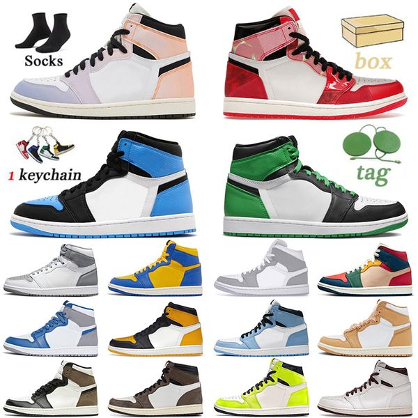 

jumpman 1 basketball shoes men women 1s palomino dark mocha washed heritage mid space jam unc toe hyper royal high bloodline taupe haze trai