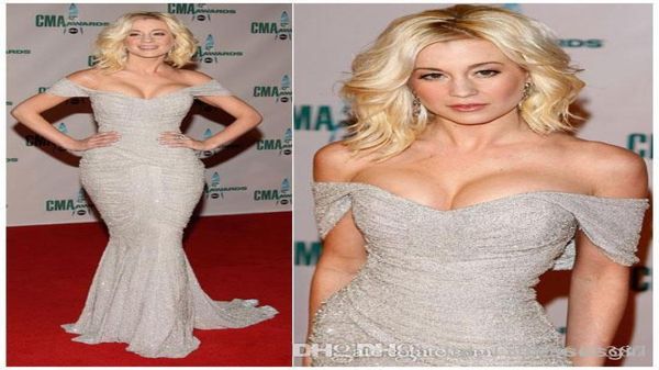 

2019 party dresses mermaid evening dresses sweetheart off the shoulder silver chiffon crystal pearls beads sequins pageant prom go1230166, Black