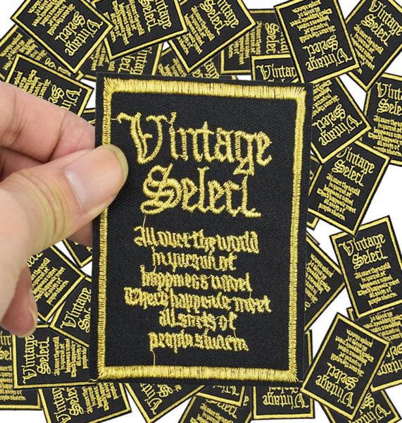 

badge patches for clothing iron embroidered diy patch applique iron on patches sewing accessories stickers on clothes bag dz2102191079, Black