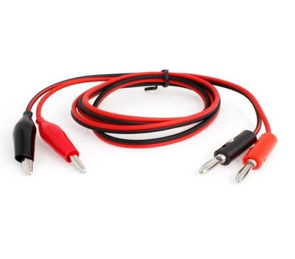 

10 pairs digital multimeter alligator clips to banana plug test lead probe cable cord 1m50653365971478