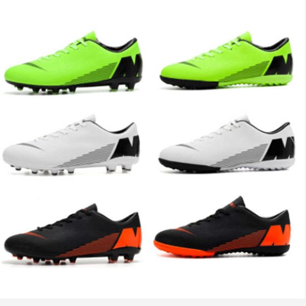 

womens mens soccer shoes tf ag football boots youth training shoes green white black