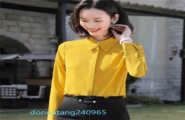 

bs981 spring new office ol cadual shirt women long sleeve blouse ladies plus size blouses women work shirts xs4xl5225745, White