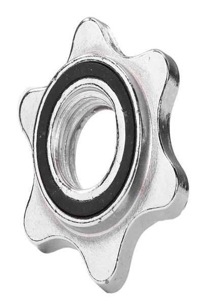 

standard sports hexagon nut round nut barbell bar solid steel spinlock collars clamps dumbell accessory6684720