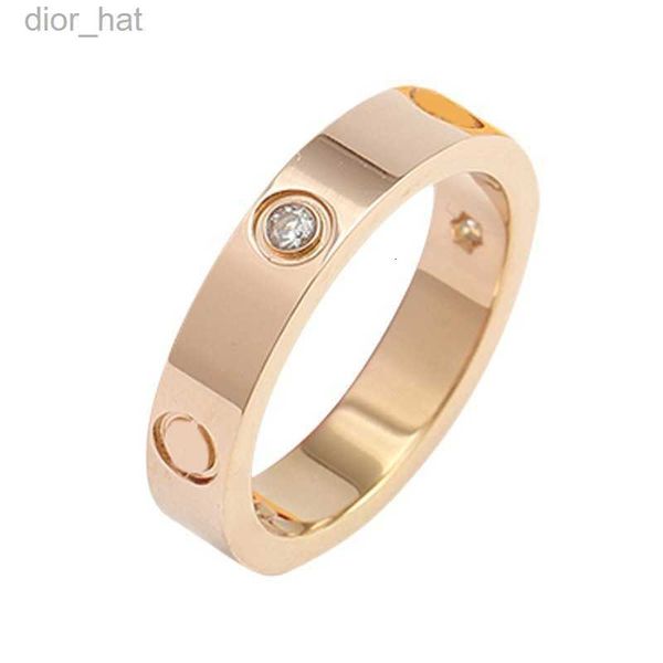 

love screw ring mens rings classic luxury designer ring women titanium steel gold-plated jewelry gold silver rose never fade 4 5 6mm