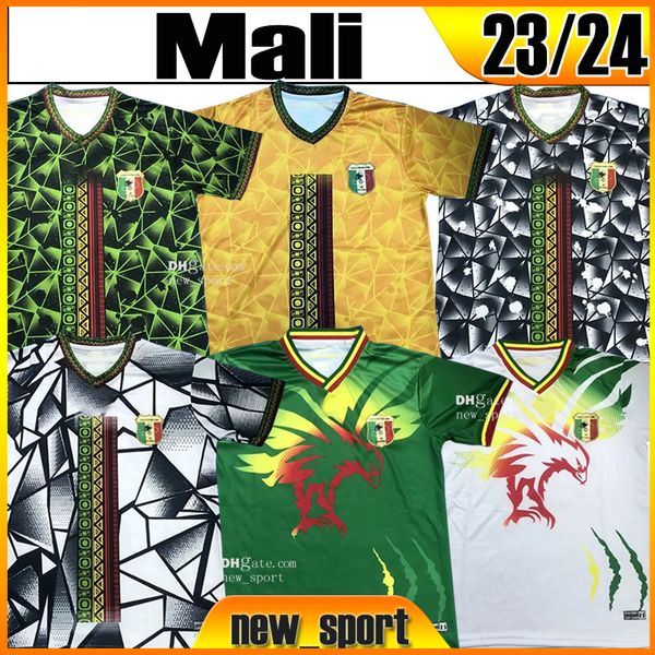 

23 24 mali soccer jerseys fans player home away national team bissouma fofana el bilal camara haidara hamary.t soumaila mahamane salam 2023, Black;yellow