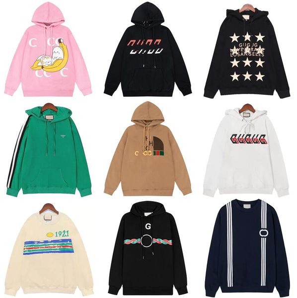 

designers mens hoodies for men women hoodie hooded pullover letter printed round neck long sleeve clothes sweatshirts felpa jumpers m  xl 2, Black