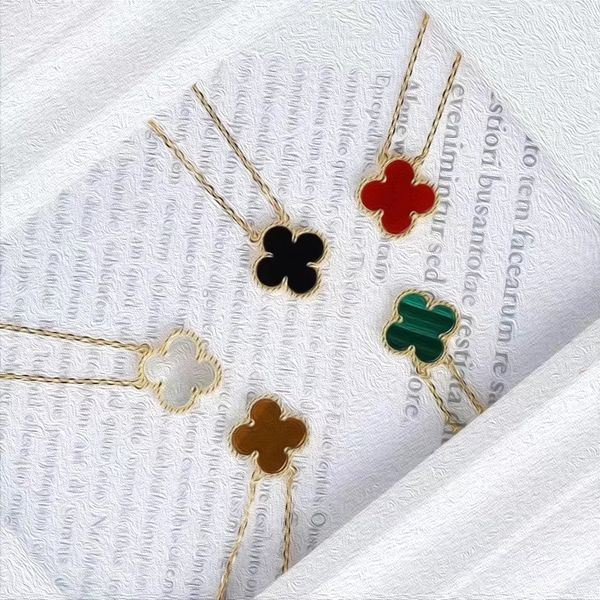 

designer jewelry classic four leaf clover necklaces pendants mother of pearl for womens valentine mother day engagement jewelrygift, Silver