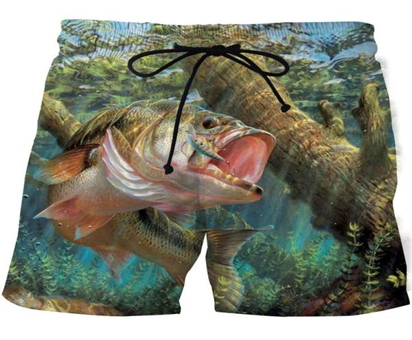 

mens shorts 3d print high definition tropical fish graphic beach pants surf plus sizemen gym surfboard swimwear male bermudian8493497, White;black