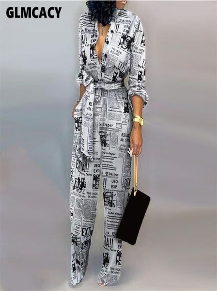 

women jumpsuit ladies jumpsuits party long pants long sleeve jumpsuit skinny newspaper print outfits t2006245440459, Black;white
