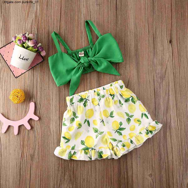

sets bowknot clothes vest leomen print shorts pants trousers outfits clothes 2pcs, White