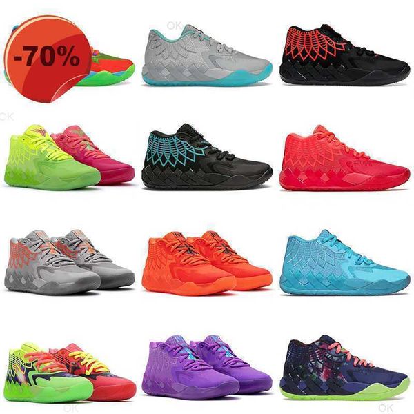 

roller og shoes lamelo ball 1 basketball shoes mb.01 be you lo ufo black blast rick and morty mens sneakers 40-46
