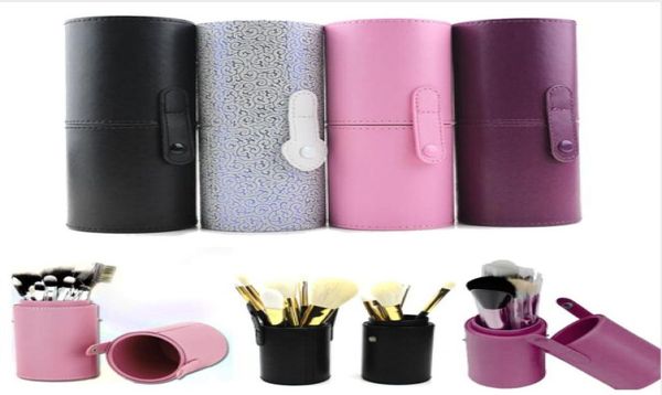 

pu leather travel makeup brushes pen holder storage empty holder cosmetic brush bag brushes organizer make up tools6860817