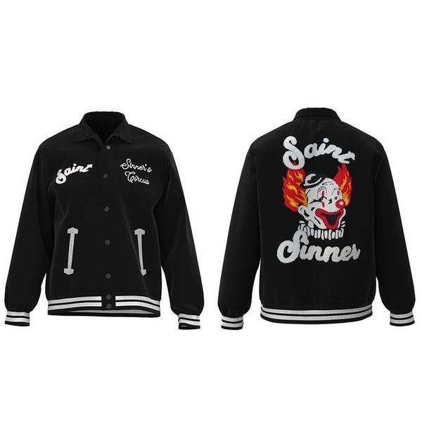 

embroidered corduroy baseball jackets men women 1 quality overcoat jacket coat, Black;brown