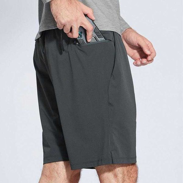 

women's tracksuits lulus men yoga shorts quick drying fitness short pants have cinchable drawcord summer training sweatpants back drop-, Gray