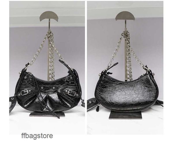 

le women's cagole chain evening rivet designer neocagole bag locomotive girl 3-in-1 cool underarm bags leather fold crescent xlbh