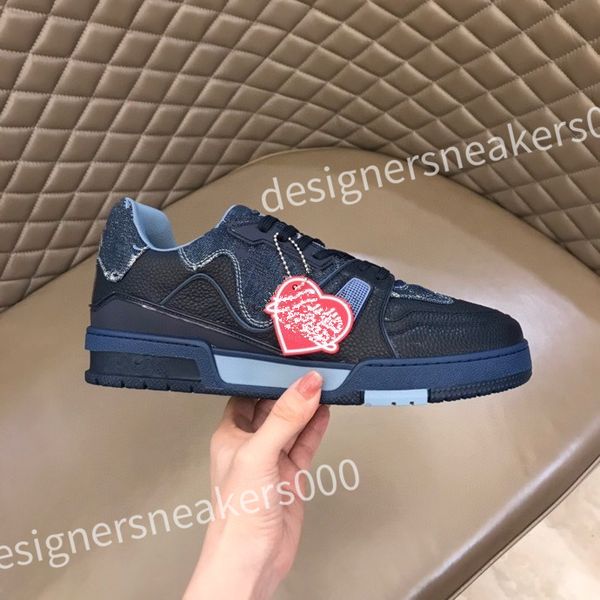 

2023 sneaker black white casual shoes bicolor calf leather shoes rubber outsole mens designers sneakers rd0803