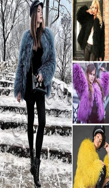 

ethel anderson women lamb fur coat tan sheep fur coats short whole skin jacket 50cm mongolia sheep midwaist length4345682, Black