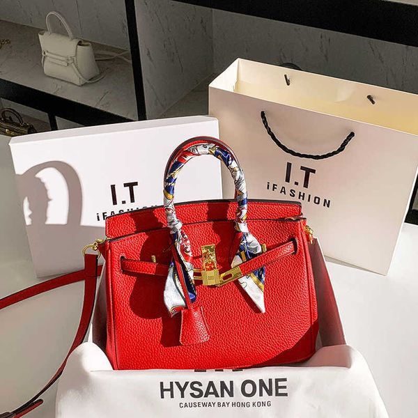 

original edition real leather h ermes brikiss handbags for sale lychee patterned bag cowhide handbag genuine leather womens with real logo