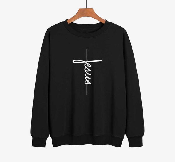 

jesus christian cross printing hoodies new arrival fashion men casual sweatshirt warm fleece hoody hipster streetwear pullover x065815893, Black
