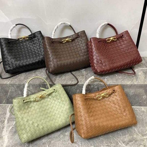 

designer andiamo bag botegas purse ins versatile woven old money style handbag large capacity one shoulder crossbody 8 button tote women&#03