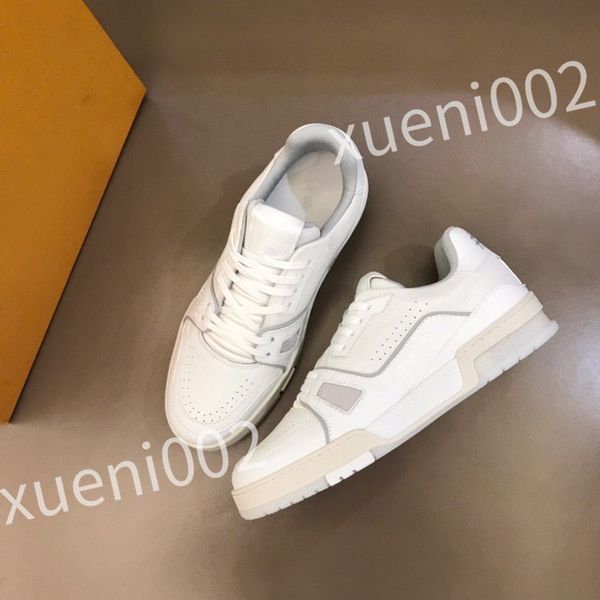 

2023 fashion women's men's designer shoes lace-up flats embroidered ladies sneakers white size 39-45 rd0804, Black